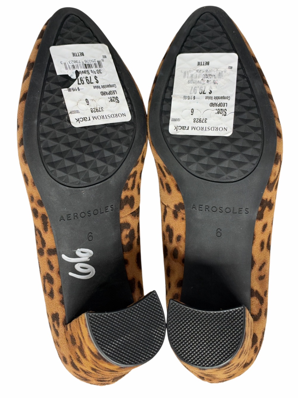 Aerosoles Bettie Suede Pumps Leopard Print Size 6 NWT - Picture 8 of 9